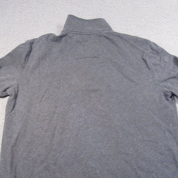 Nautica Men's 1/4 Zip Pullover Large Gray Long Sleeve Sweatshirt Casual - Picture 8 of 10
